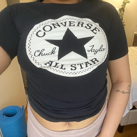 Black Shirt Converse All Star Xsmall Chuck Taylor 15$ - Picture 1 of 2